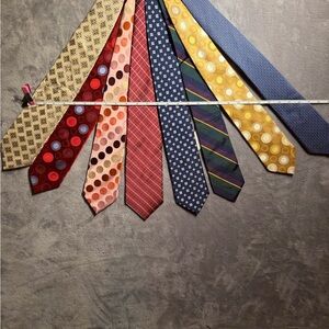 Men's Multi-Color Patterned Ties - Set of Assorted Classic Designs